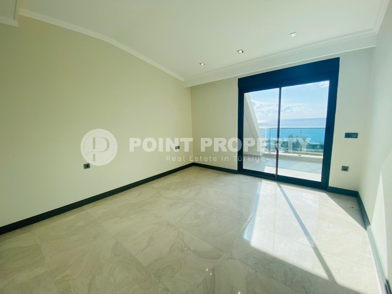 Дуплекс 2+1 на 5-м этаже с мансардой с невероятным панорамным видом на море.-id-4176-фото-6