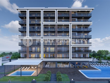 Квартира 1+1 на 3-м этаже в новом жилом комплексе на завершающем этапе строительства в районе Авсаллар.-id-4179-фото-1