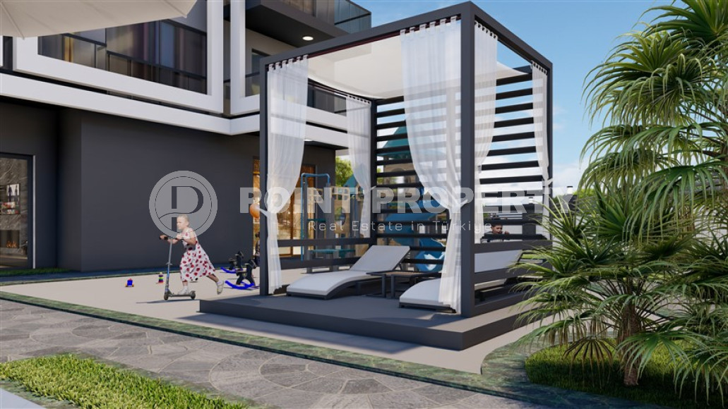 Квартира 1+1 на 3-м этаже в новом жилом комплексе на завершающем этапе строительства в районе Авсаллар.-id-4179-фото-7