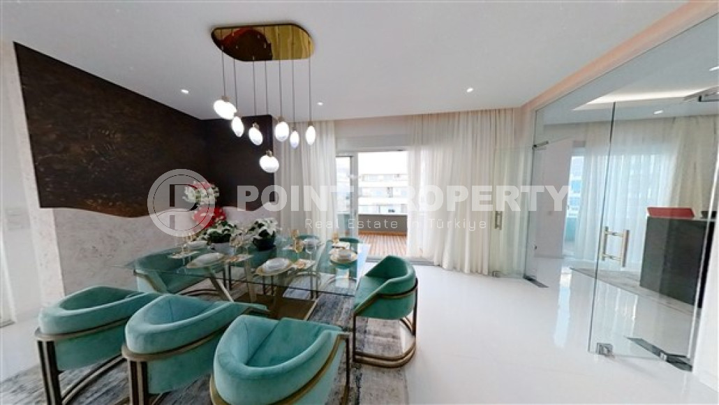 Роскошный триплекс с дизайнерским ремонтом на 9-и и 10-м этажах с мансардой с невероятными панорамными видами на море.-id-4183-фото-7