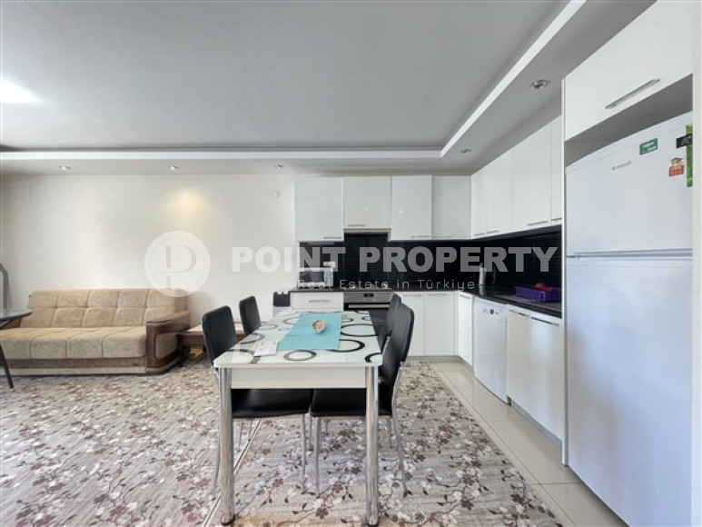 Элегантная двухкомнатная квартира 1+1 с бассейнами и аквапарком, район Джикджилли-id-4207-фото-3