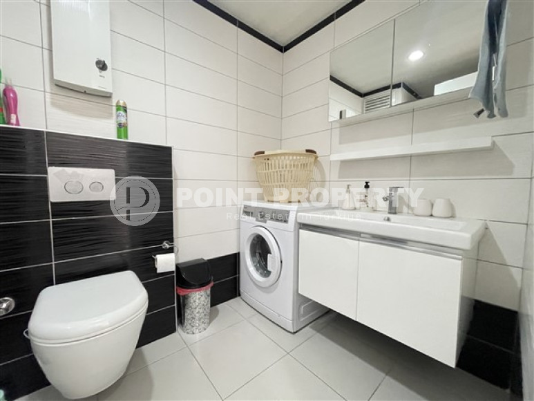 Элегантная двухкомнатная квартира 1+1 с бассейнами и аквапарком, район Джикджилли-id-4207-фото-7