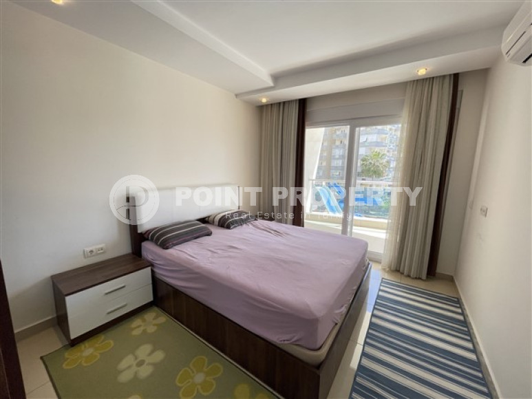 Элегантная двухкомнатная квартира 1+1 с бассейнами и аквапарком, район Джикджилли-id-4207-фото-9