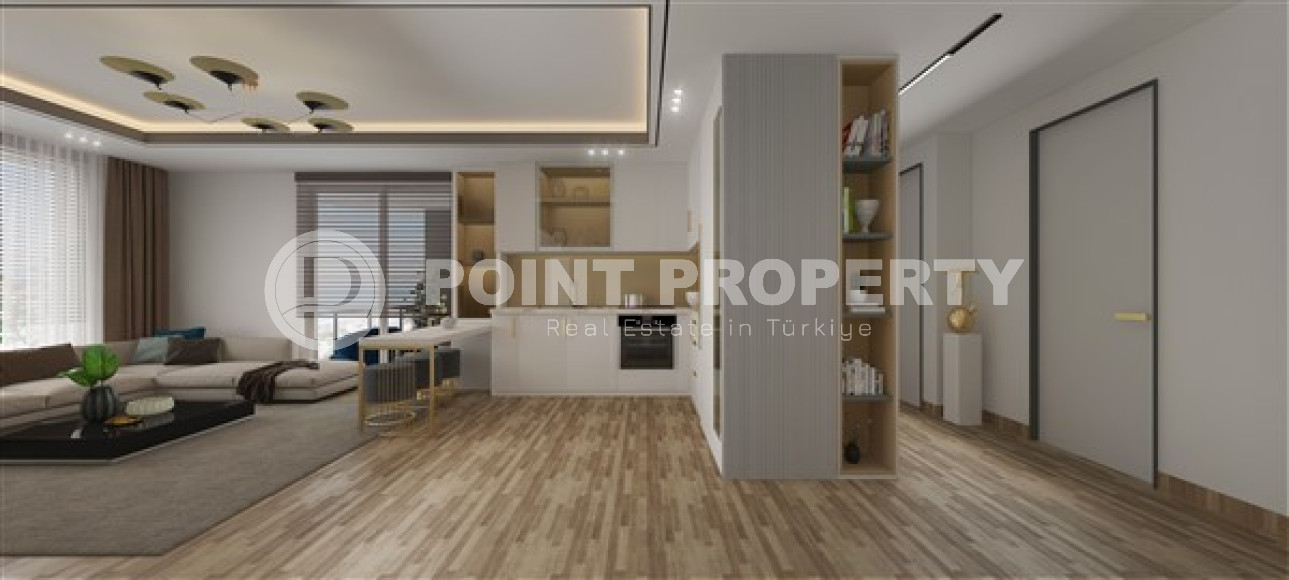 Excellent prices for apartments with 1+1 and 2+1 layouts in a complex with a completion date of 2023, Mersin-id-4218-photo-6