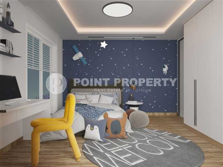 Excellent prices for apartments with 1+1 and 2+1 layouts in a complex with a completion date of 2023, Mersin-id-4218-photo-8