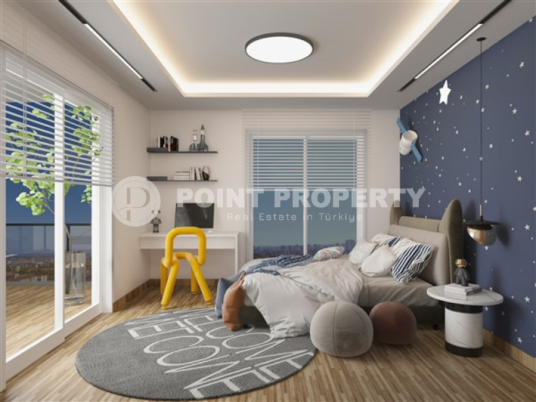 Excellent prices for apartments with 1+1 and 2+1 layouts in a complex with a completion date of 2023, Mersin-id-4218-photo-10