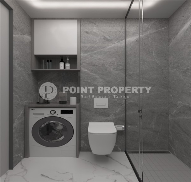 Excellent prices for apartments with 1+1 and 2+1 layouts in a complex with a completion date of 2023, Mersin-id-4218-photo-11