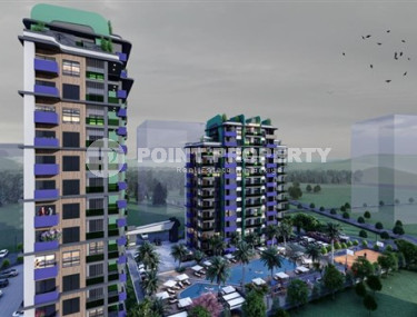 A twelve-story complex in Mersin at the stage of completion of construction work. Completion in 2023.-id-4219-photo-2