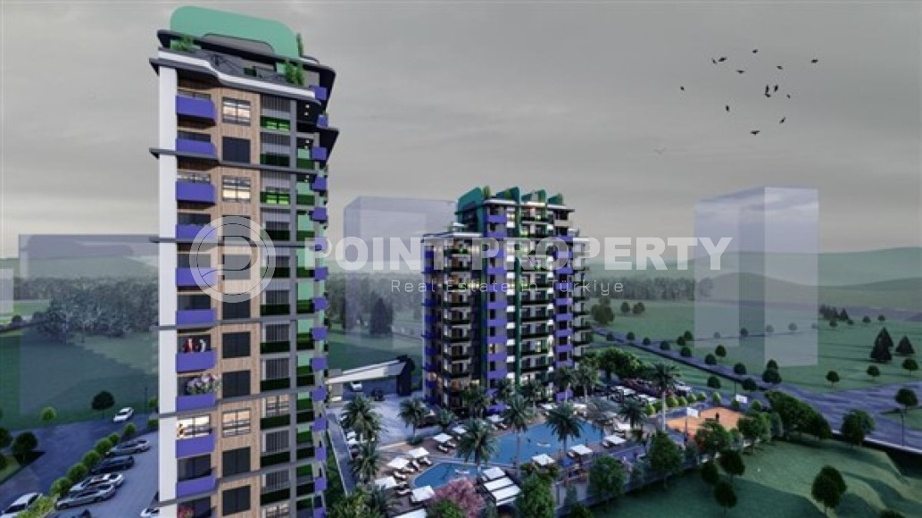 Двенадцатиэтажный комплекс в Мерсине на этапе завершения строительных работ. Окончание в 2023 году.-id-4219-фото-2