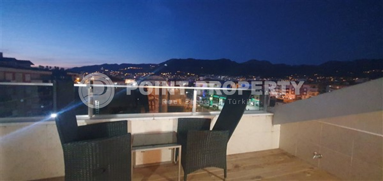 Светлый современный дуплекс на 5-м этаже с мансардой с панорамным видом на город.-id-4221-фото-9