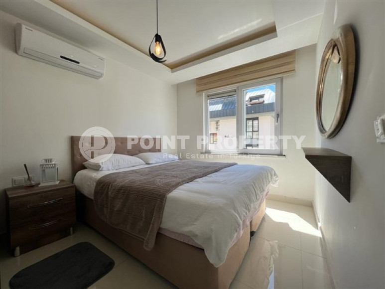 Небольшая светлая квартира 1+1 с хорошим ремонтом и современным дизайном в центре Аланьи.-id-4223-фото-8