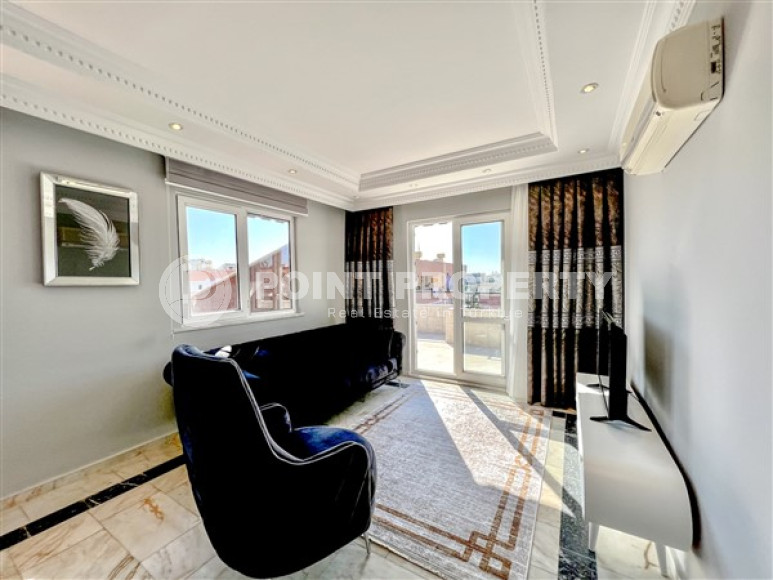 Прекрасный светлый дуплекс 4+1, общей площадью 190 м2, в 300 метрах от моря в центре района Оба.-id-4225-фото-16