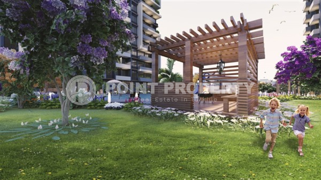 Комфортабельные квартиры с жилой площадью 60 м2 в строящейся резиденции премиум - класса, Мерсин, Тедже-id-4234-фото-3