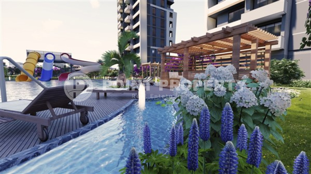 Комфортабельные квартиры с жилой площадью 60 м2 в строящейся резиденции премиум - класса, Мерсин, Тедже-id-4234-фото-4