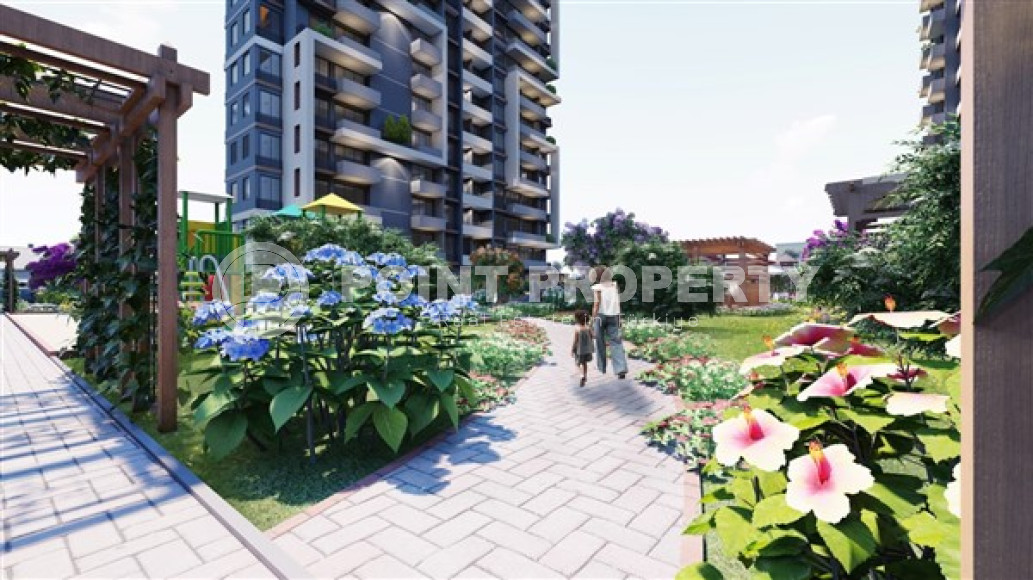 Комфортабельные квартиры с жилой площадью 60 м2 в строящейся резиденции премиум - класса, Мерсин, Тедже-id-4234-фото-5