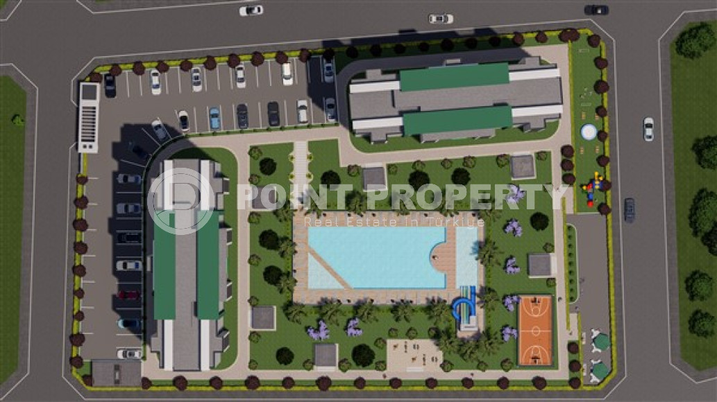 Два строящихся высотных жилых здания в районе Мезетли, Мерсин. Дата завершения работ в 2024 году.-id-4236-фото-6