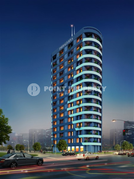 Инвестиционный проект в районе Мерсина, Томюк. Резиденция из 14 этажей в 600 метрах от моря.-id-4237-фото-2