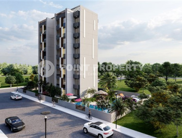 Трехкомнатные апартаменты в стильной строящейся семиэтажной резиденции в районе Тедже, Мерсин-id-4238-фото-2