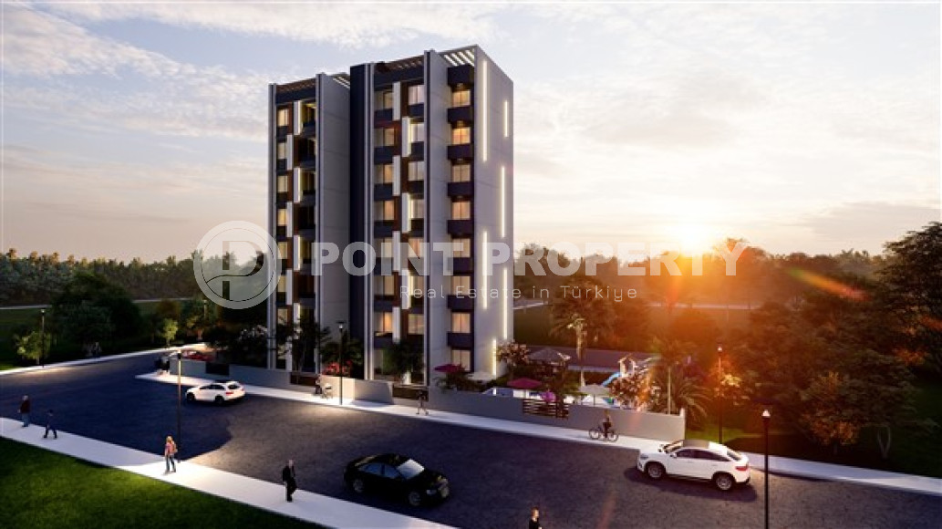 Трехкомнатные апартаменты в стильной строящейся семиэтажной резиденции в районе Тедже, Мерсин-id-4238-фото-5