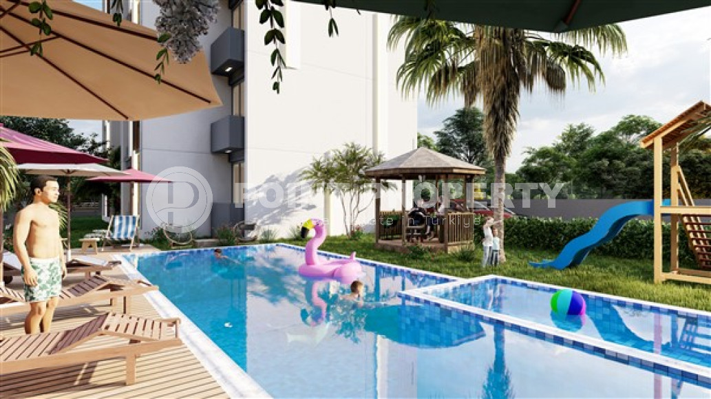 Трехкомнатные апартаменты в стильной строящейся семиэтажной резиденции в районе Тедже, Мерсин-id-4238-фото-6