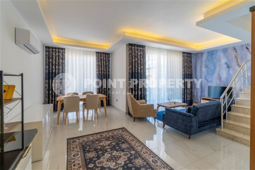 Comfortable penthouse on the 4th floor and roof of a complex built in 2020, Alanya center-id-4243-photo-1