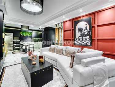 Four-room apartment with furniture and beautiful interior design, Alanya center, Tepe-id-4258-photo-2