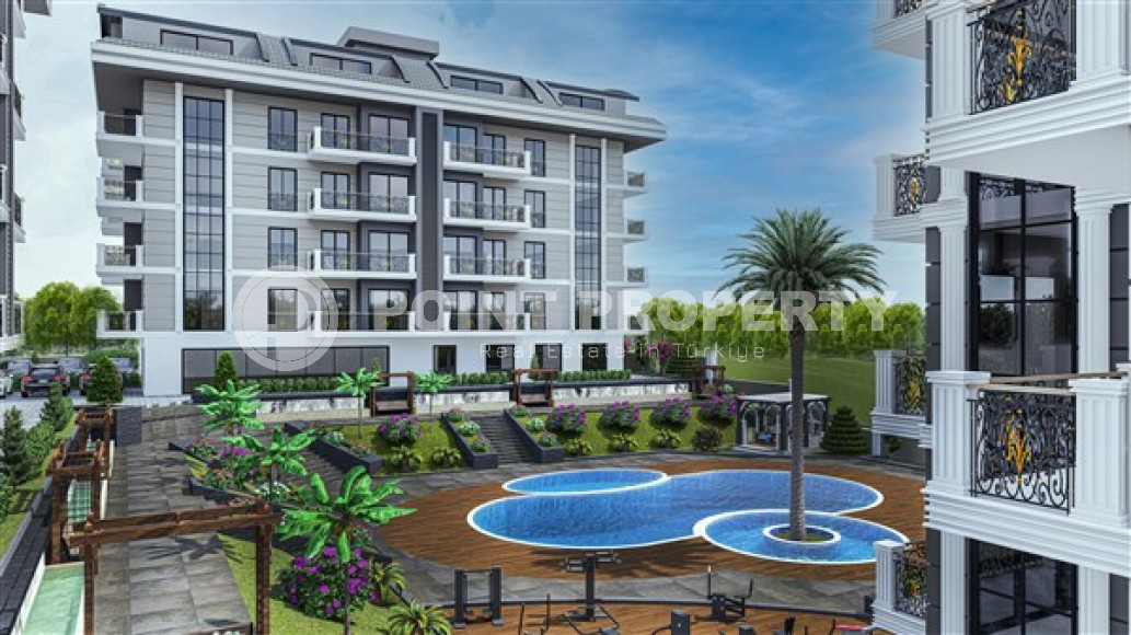 Компактная квартира с площадью 51 м 2 в строящемся комплексе, район Оба-id-4262-фото-4