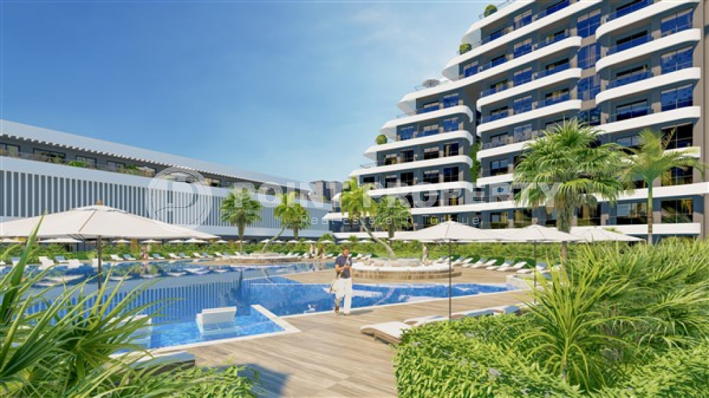 Апартаменты и коммерческая недвижимость в ультрасовременном комплексе отельного типа в перспективном районе Анталии Алтынташ.-id-4273-фото-9