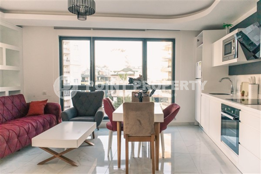 Элегантные апартаменты с площадью 100 м2 с балконом в центре Аланьи-id-4275-фото-2