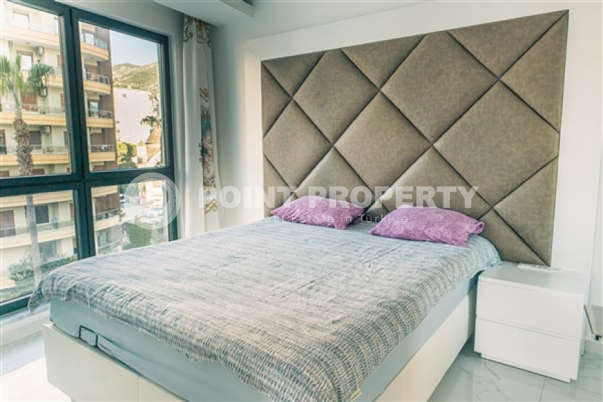 Элегантные апартаменты с площадью 100 м2 с балконом в центре Аланьи-id-4275-фото-7