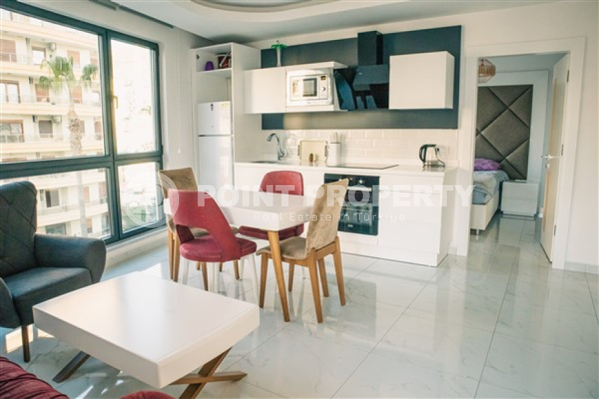 Элегантные апартаменты с площадью 100 м2 с балконом в центре Аланьи-id-4275-фото-11