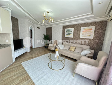 Ухоженная двухкомнатная квартира с мебелью в 500 метрах от моря, Тосмур-id-4277-фото-1