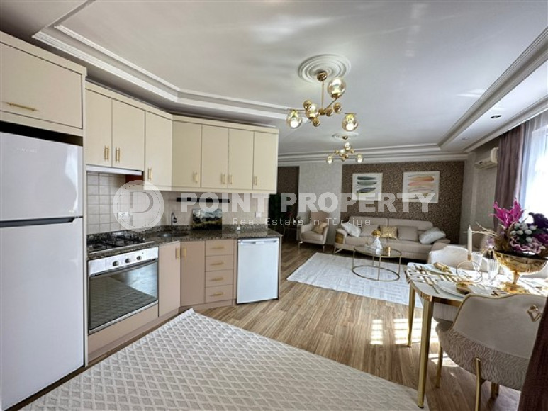 Ухоженная двухкомнатная квартира с мебелью в 500 метрах от моря, Тосмур-id-4277-фото-8