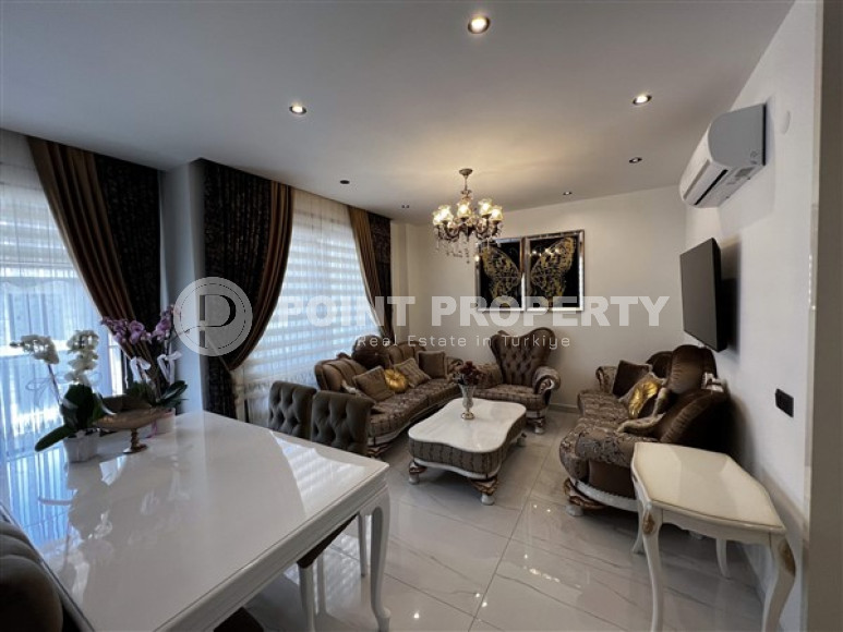 Duplex apartment 115 m2 with luxury furniture and two bathrooms, Alanya center-id-4278-photo-1
