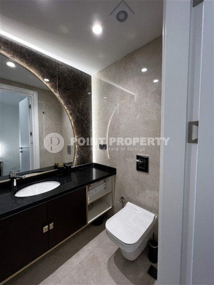 Двухуровневая квартира 115 м2 с роскошной мебелью и двумя ванными комнатами, центр Аланьи-id-4278-фото-4