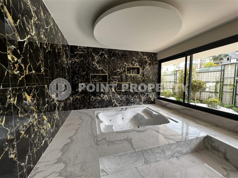 Двухуровневая квартира 115 м2 с роскошной мебелью и двумя ванными комнатами, центр Аланьи-id-4278-фото-9