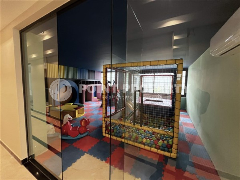 Двухуровневая квартира 115 м2 с роскошной мебелью и двумя ванными комнатами, центр Аланьи-id-4278-фото-11