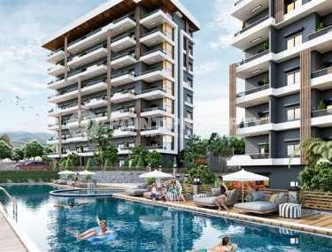 A new project - apartments of different layouts and square footage in a residence under construction in the promising Payallar area of Alanya.-id-4290-photo-4
