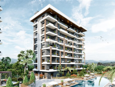 A new project - apartments of different layouts and square footage in a residence under construction in the promising Payallar area of Alanya.-id-4290-photo-5