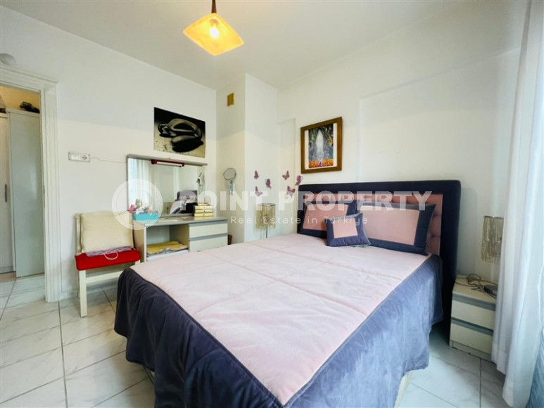 Недорогая двухкомнатная квартира 65 м2 в 300 метрах от пляжа Кейкубат, центр Аланьи-id-4300-фото-8