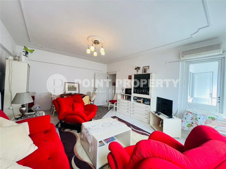 Недорогая двухкомнатная квартира 65 м2 в 300 метрах от пляжа Кейкубат, центр Аланьи-id-4300-фото-15