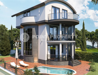 Эксклюзивный проект. Трехэтажные виллы 4+1 с собственным бассейном в живописном районе Алании, в Паяллар. До моря 150м-id-1354-фото-2