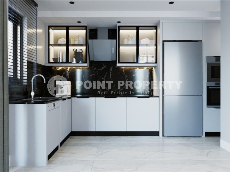 Эксклюзивный проект. Трехэтажные виллы 4+1 с собственным бассейном в живописном районе Алании, в Паяллар. До моря 150м-id-1354-фото-4