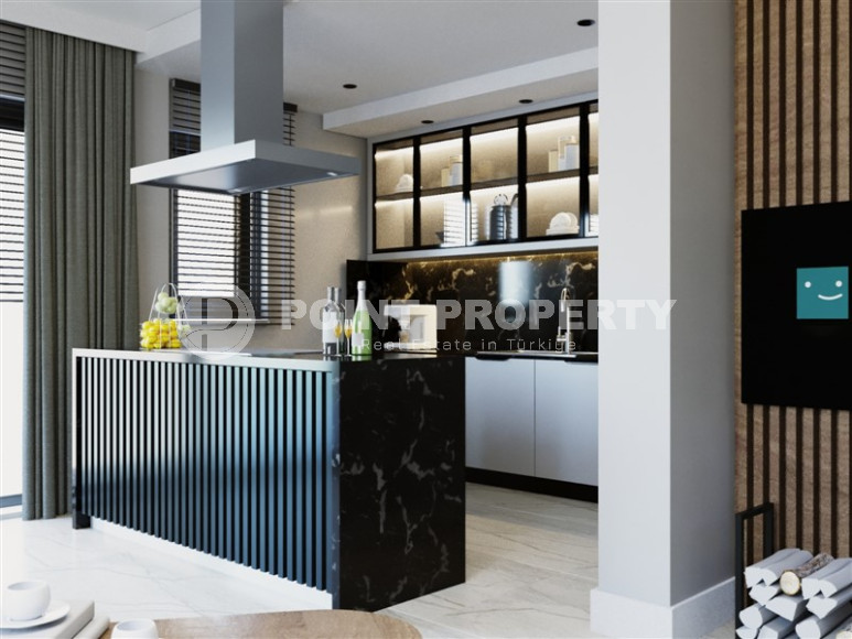 Эксклюзивный проект. Трехэтажные виллы 4+1 с собственным бассейном в живописном районе Алании, в Паяллар. До моря 150м-id-1354-фото-10