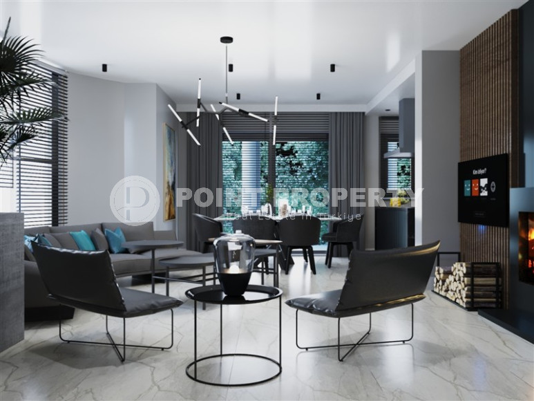 Эксклюзивный проект. Трехэтажные виллы 4+1 с собственным бассейном в живописном районе Алании, в Паяллар. До моря 150м-id-1354-фото-12