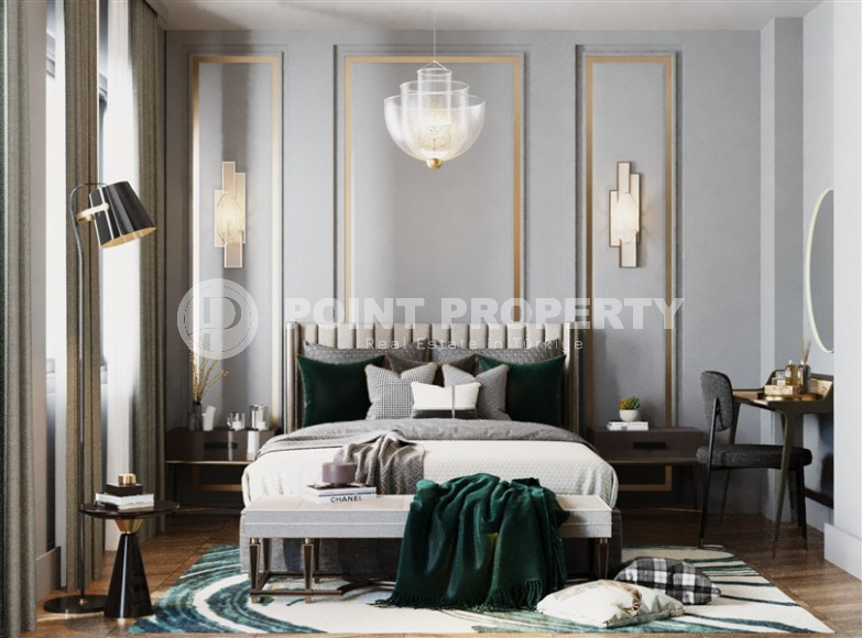 Эксклюзивный проект. Трехэтажные виллы 4+1 с собственным бассейном в живописном районе Алании, в Паяллар. До моря 150м-id-1354-фото-15