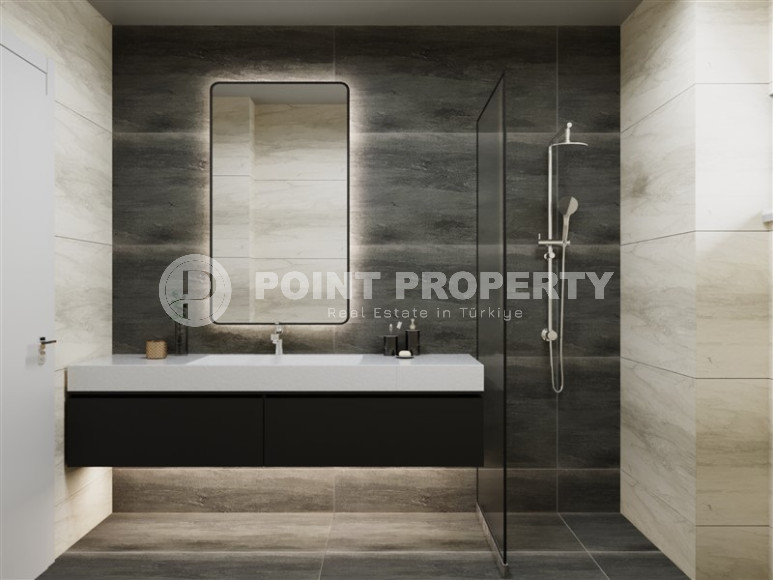 Эксклюзивный проект. Трехэтажные виллы 4+1 с собственным бассейном в живописном районе Алании, в Паяллар. До моря 150м-id-1354-фото-18