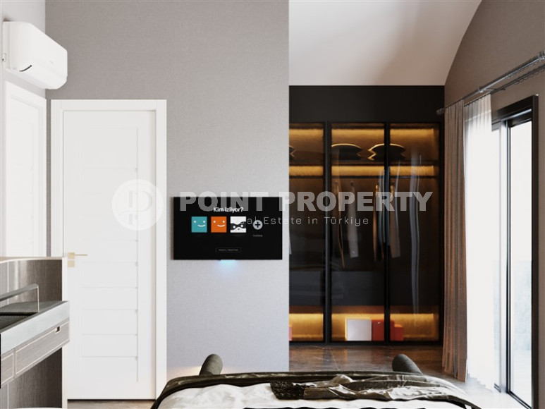 Эксклюзивный проект. Трехэтажные виллы 4+1 с собственным бассейном в живописном районе Алании, в Паяллар. До моря 150м-id-1354-фото-19