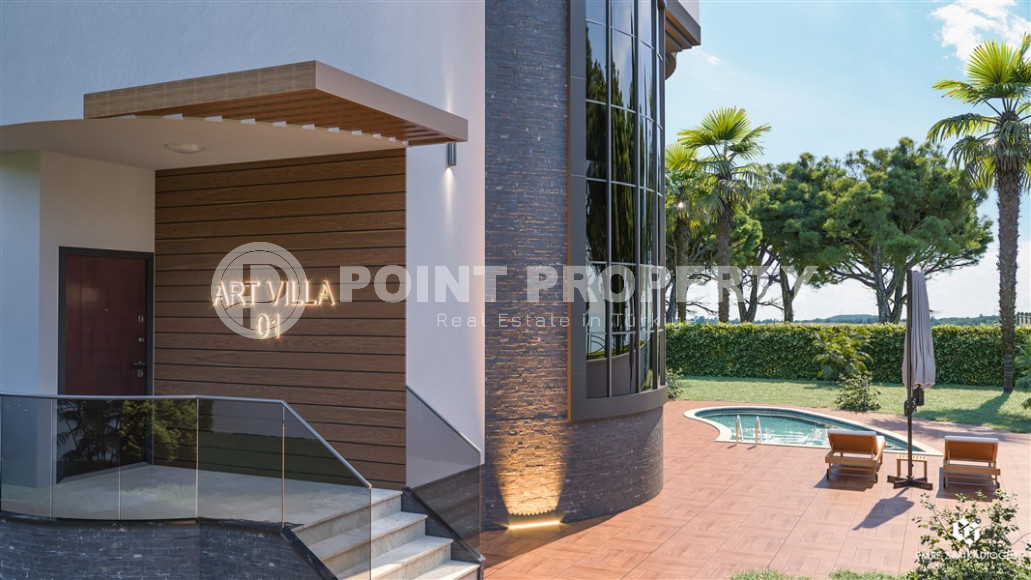 Эксклюзивный проект. Трехэтажные виллы 4+1 с собственным бассейном в живописном районе Алании, в Паяллар. До моря 150м-id-1354-фото-20