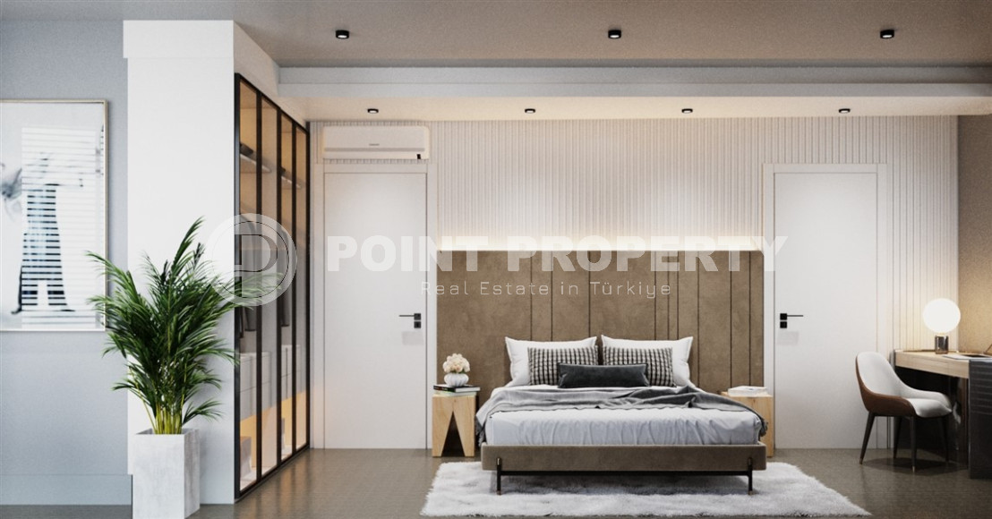 Эксклюзивный проект. Трехэтажные виллы 4+1 с собственным бассейном в живописном районе Алании, в Паяллар. До моря 150м-id-1354-фото-22